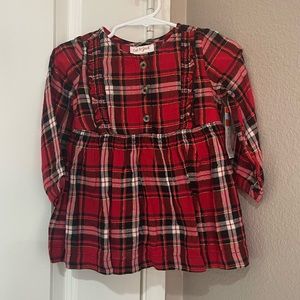 Cute red dress 12 months nwt